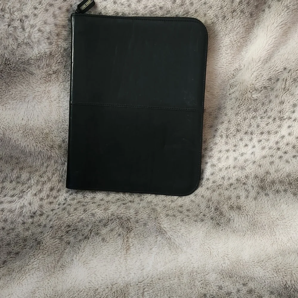 Black Leather Portfolio Case